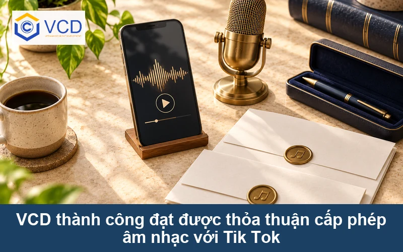 VCD thành công đạt được thỏa thuận cấp phép âm nhạc với Tik Tok