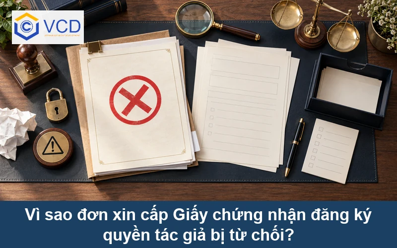 Vì sao đơn xin cấp Giấy chứng nhận đăng ký quyền tác giả bị từ chối?