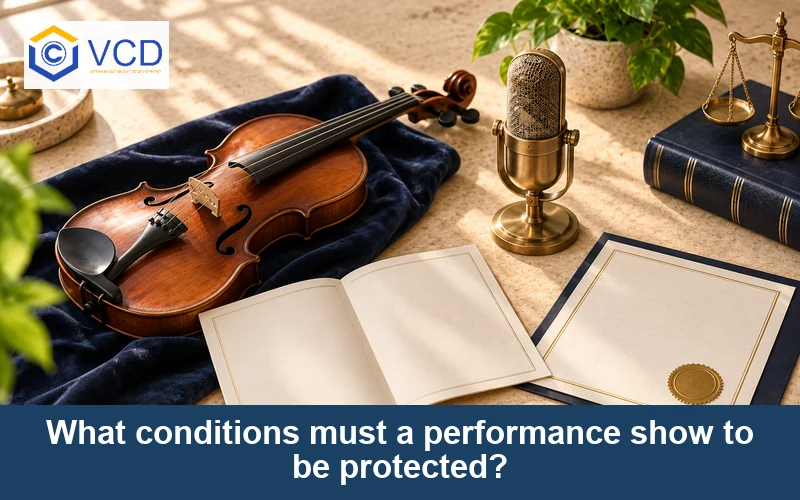 What conditions must a performance show to be protected?