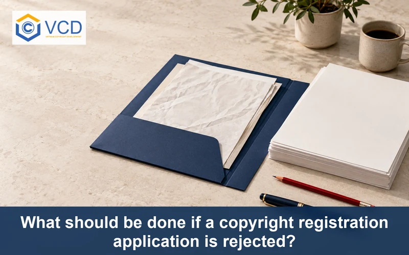 Returned crumpled application beside clean replacement pages and revision tools