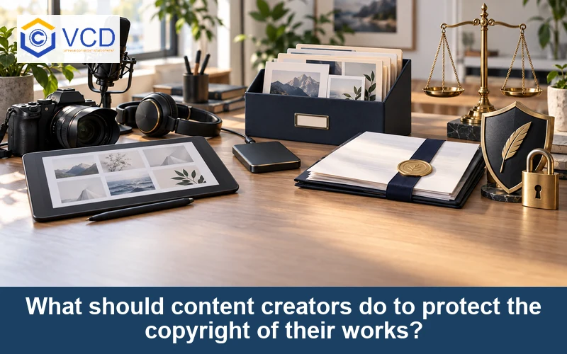 What should content creators do to protect the copyright of their works?