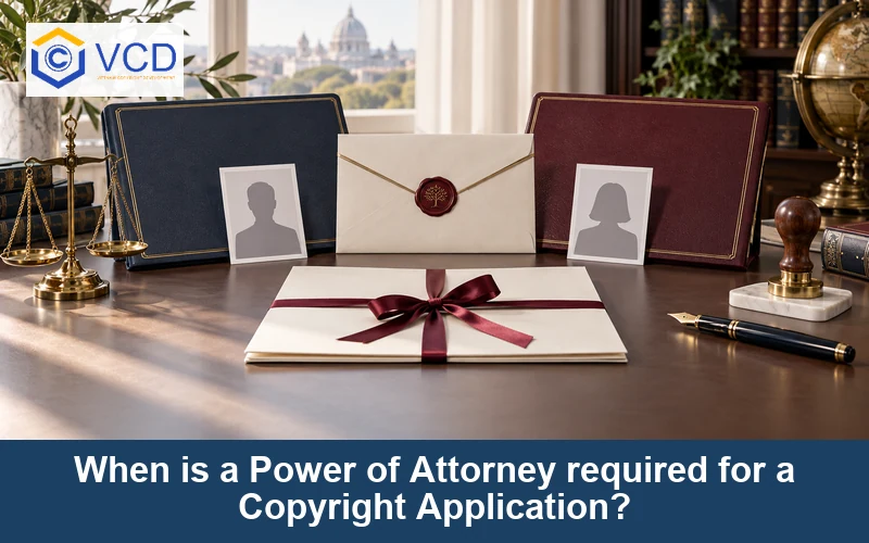 When is a Power of Attorney required for a Copyright Application?