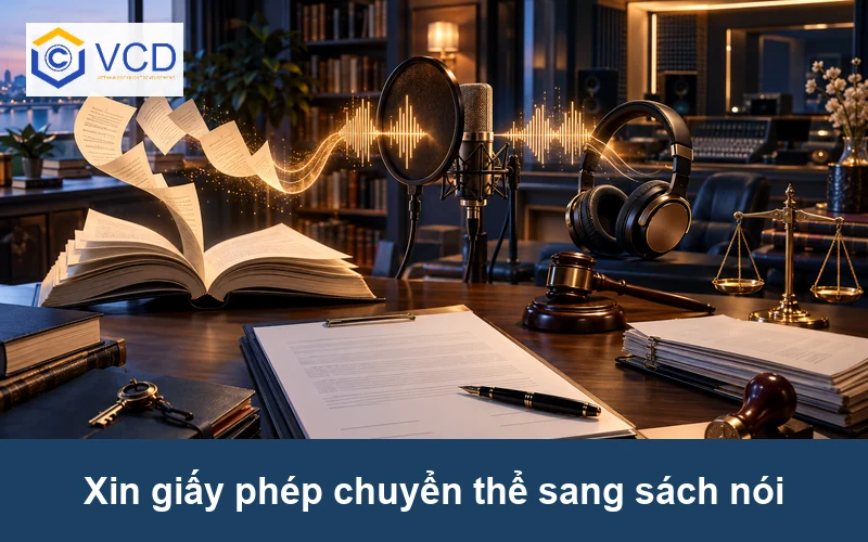 Xin giấy phép chuyển thể sang sách nói